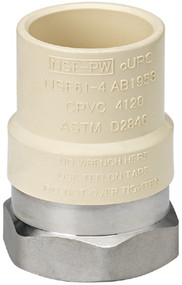 1/2"fip Ss Cpvc Adapter
