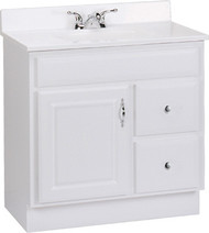 30x18-1/2 Wht Vanity