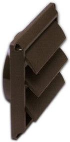 4" Brn Louvered Plate