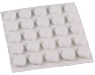 75pk 3/8" Wht Rnd Pad