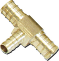 3/8"brs Barb Pex Tee
