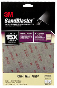 4pk 100g Sandpaper