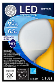 Ge 6w Day G25 Led Bulb
