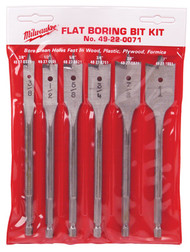 6pc 6" Spade Bit Kit
