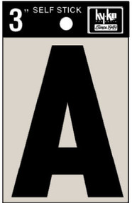 3" Blk Adhes Letter A