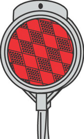 36" Red Driveway Marker