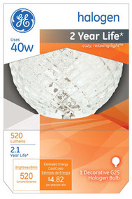 Ge 40w Halo Globe Bulb