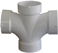 2" Pvc Dbl Sanitar Tee