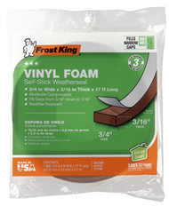 3/4x3/16 Brn Foam Tape