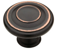 2pk 1-3/8" Brz Cab Knob