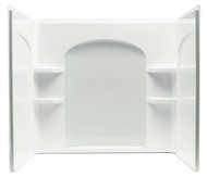 3pc Wht Tub Wall Set
