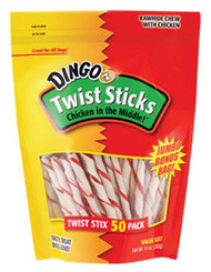 Dingo 50pk Twist Stix