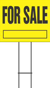 20x24 Yel For Sale Sign