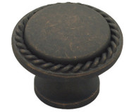1-1/8" Brz Rope Knob