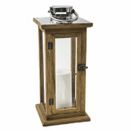15" Bo Oak Lantern