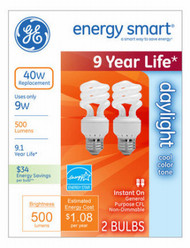 Ge 2pk 9w Day Cfl Bulb