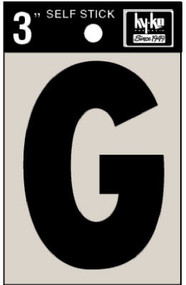 3" Blk Adhes Letter G