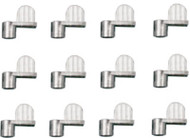 12pk 3/8" Mill Scr Clip