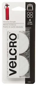 1-7/8" Wht Coin Velcro