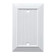 Wht Bead Sgl Blnk Plate