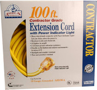100' 10/3 Yel Ext Cord