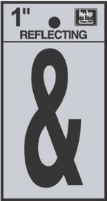 1" Blk Refl & Sign