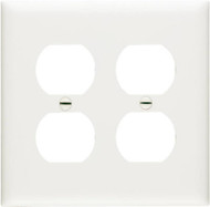 Wht 2g 2dplx Wall Plate