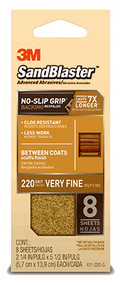 8pk 220g Gld Sandpaper