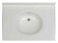 49x22 Wht Vanity Top