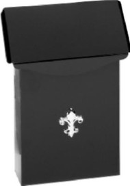 Sm Blk City Mailbox