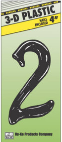 4" Blk Plas Number 2
