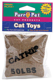 Catnip Burlap Bag