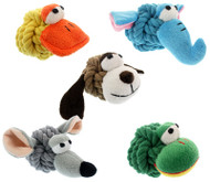 4" Rope Head Dog Toy