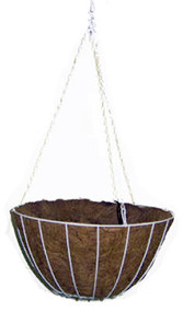 14" Wht Growers Basket