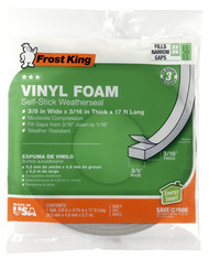 3/8x3/16 Gry Foam Tape