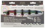 6pk 2oz Glitt Paint Set