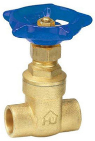 1" Sold Brs Gate Valve