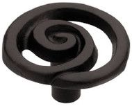 1-3/8" Blk Swirl Knob