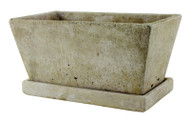 9.5" Slate Whtr Planter