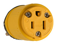 15a Yel Rubb Connector