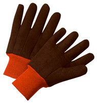 Lg Brn Fleece Jer Glove