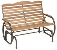 Hardwd Hi Back Glider