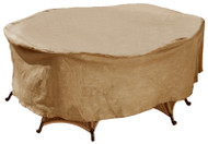 72" Tan Tab/chair Cover