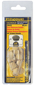 20pk 3/8 Mushroom Plug