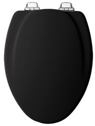 Blk Elong Wd Toil Seat