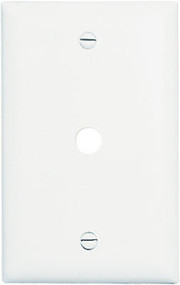 Wht 1g Telep Wall Plate