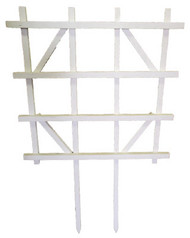 3' Wht Espalier Trellis