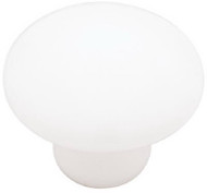 1-3/8"wht Cera Rnd Knob