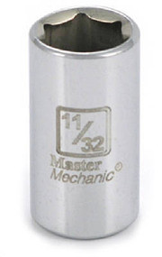 Mm1/4dr 11/32 6ptsocket