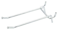 4" Zn Dbl Peg Hook